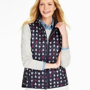 *NWT* Talbots Navy Sailbot Quilted Vest XS